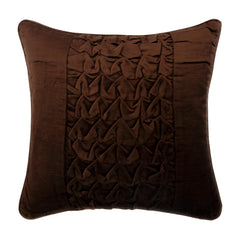 Brown Knots - Brown Velvet Decorative Euro Sham