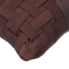 Brown N Half - Brown Art Silk Decorative Euro Sham