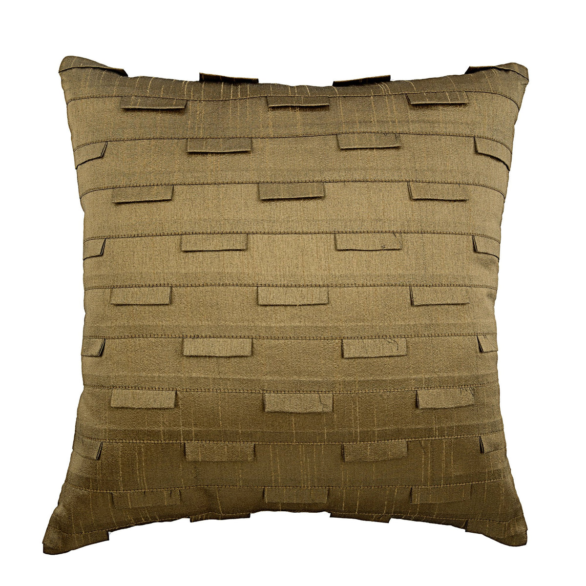 Brown Ocean - Brown Art Silk Decorative Euro Sham