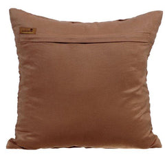 Brown Wind Folds - Brown Faux Suede Decorative Euro Sham