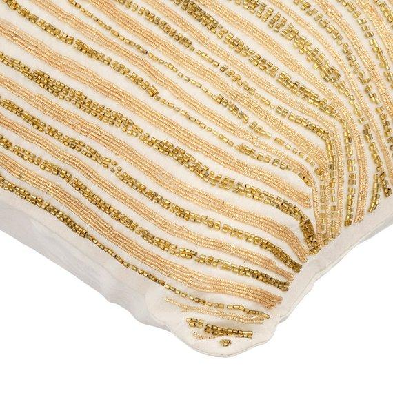 Burning Gold Silk Decorative Euro Sham
