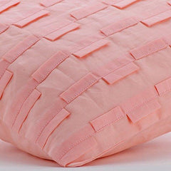 Candy Floss - Pink Cotton Linen Decorative Euro Sham