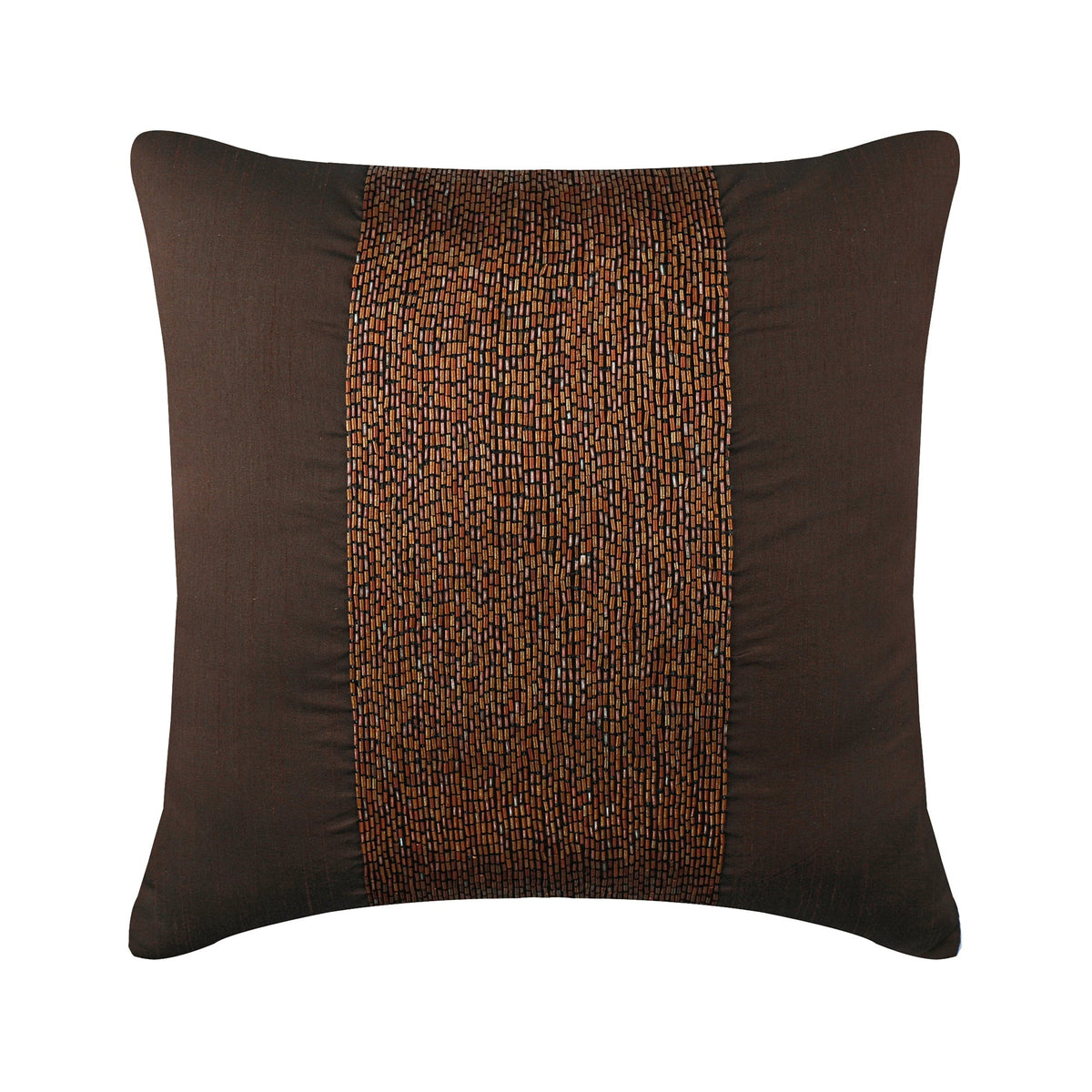 White Sparkle - White Art Silk Throw Pillow Cover