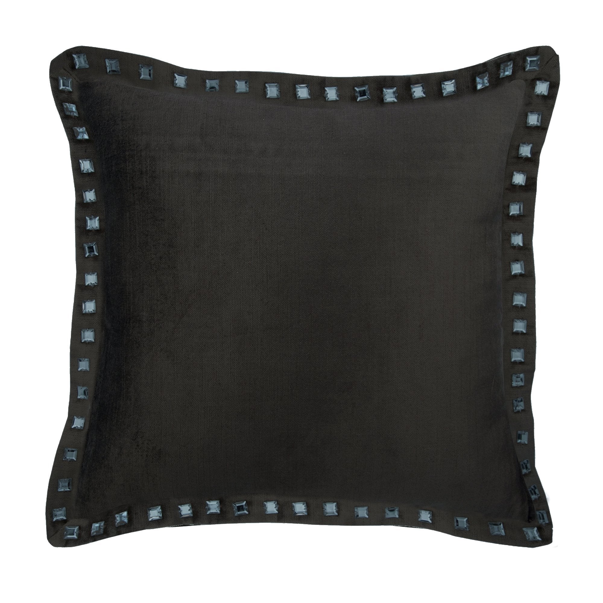 Red Crystal Palace - Red Velvet Decorative Euro Sham