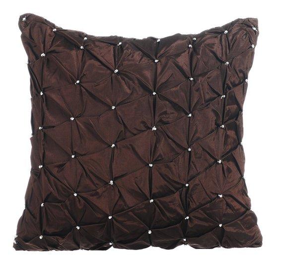 Earthy Texture - Green Taffeta Decorative Euro Sham