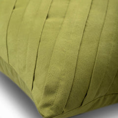 Contemporary Apple Green - Apple Green Faux Suede Decorative Euro Sham