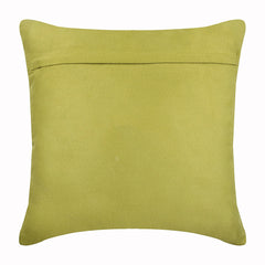 Contemporary Apple Green - Apple Green Faux Suede Decorative Euro Sham
