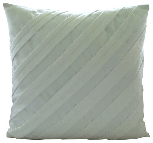 Contemporary White Pillow Cover