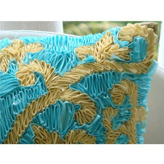 Creative Ribbons Embroidery Decorative Euro Sham