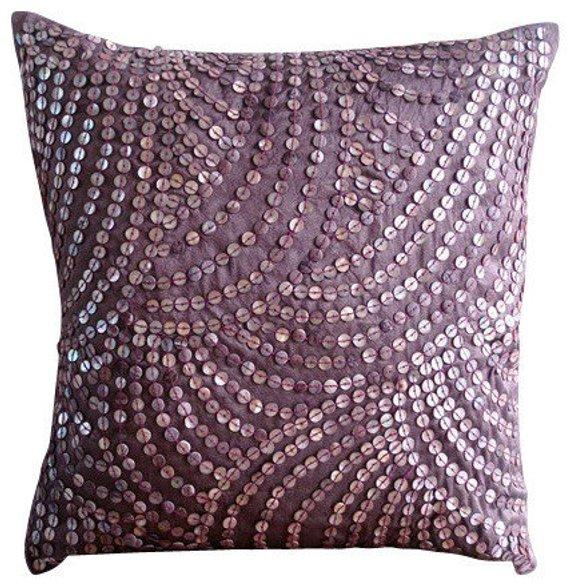 Dreams N Pearls - Natural Beige Cotton Linen Throw Pillow Cover