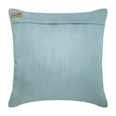 Crystal Buttercups - Light Blue Art Silk Throw Pillow Cover