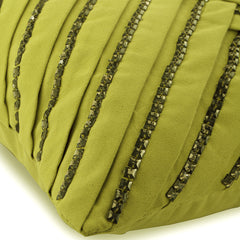 Crystal Lady - Apple Green Suede Decorative Euro Sham