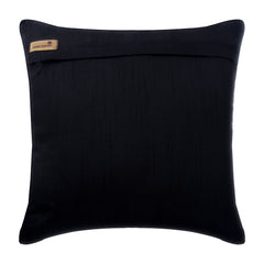 Dark Secret - Black Art Silk Decorative Euro Sham