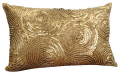 Silver Touch - Art Silk Silver Decorative Lumbar Pillow Cover