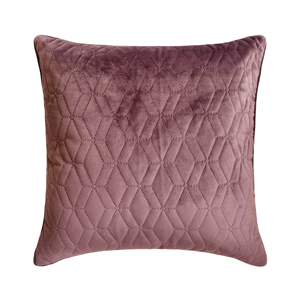 Diamond Purple - Purple Velvet Throw Pillow Cover