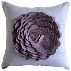 Flowerbed - Lavender Suede Decorative Euro Sham