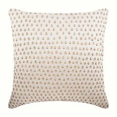 Drop Of Gold - Cream Taffeta Decorative Euro Sham