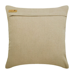 Fall Red Leaves - Mocha Cotton Linen Throw Pillow Cover