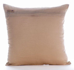 Fragrant Dream - Beige Cotton Linen Decorative Euro Sham