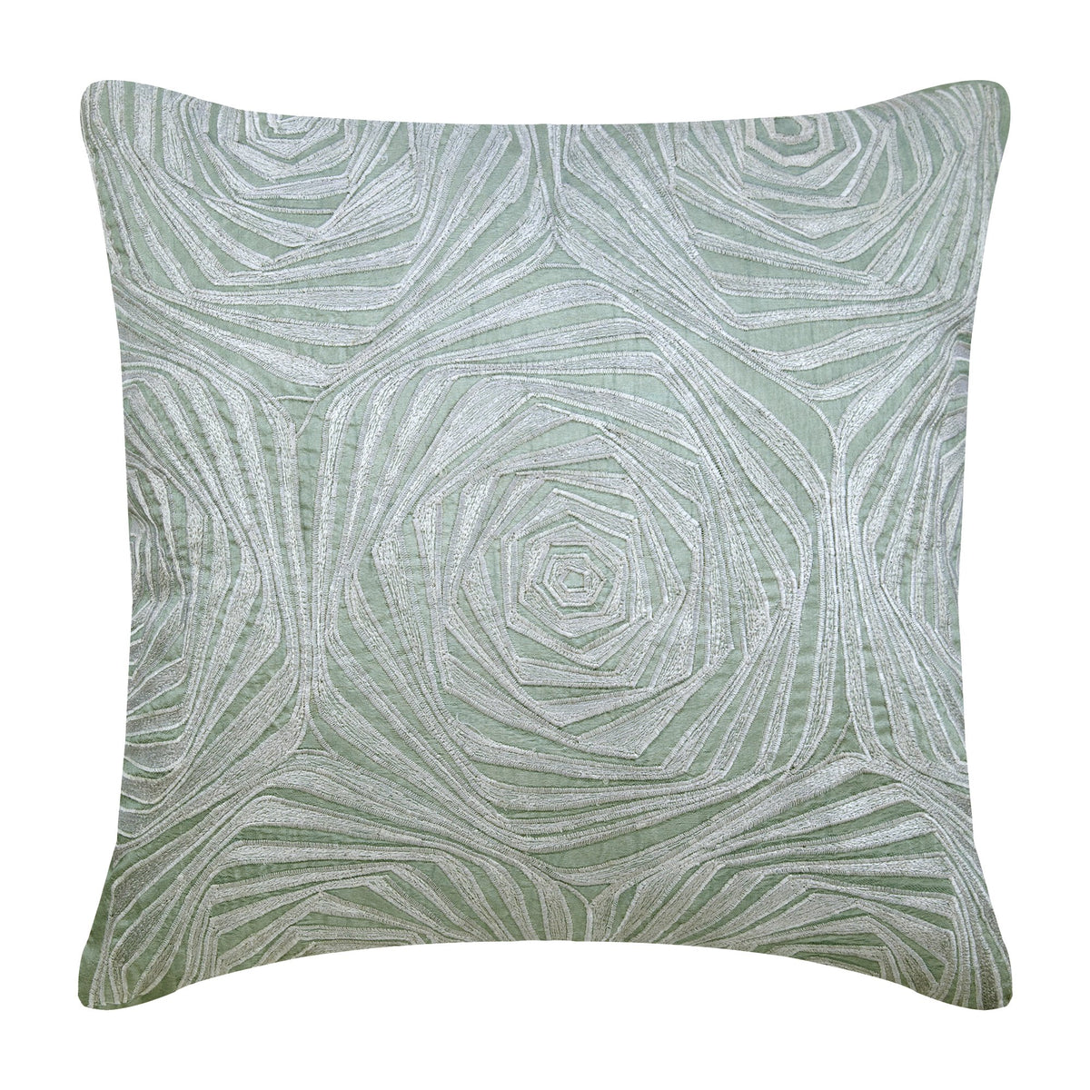 French Love - Light Blue Art Silk Decorative Euro Sham