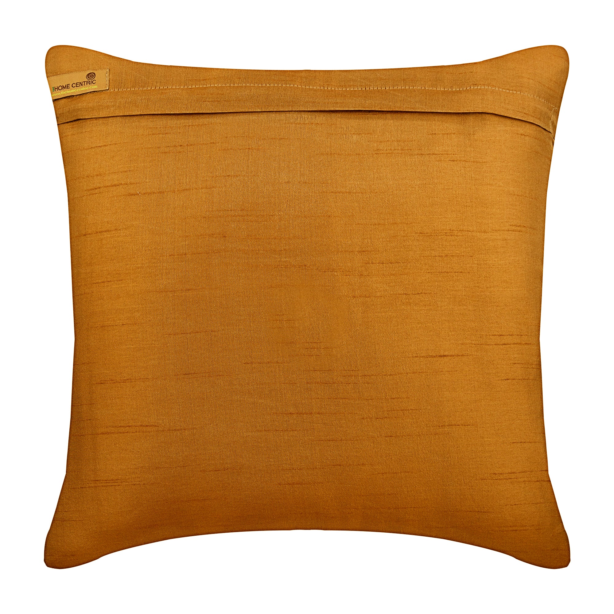 Gold Brown Pleats Textured Throw Pillow Cover