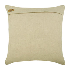 Gold Sea Horse - Natural Beige Cotton Linen Throw Pillow Cover