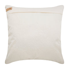 Golden Divide - Ivory Cotton Linen Decorative Euro Sham