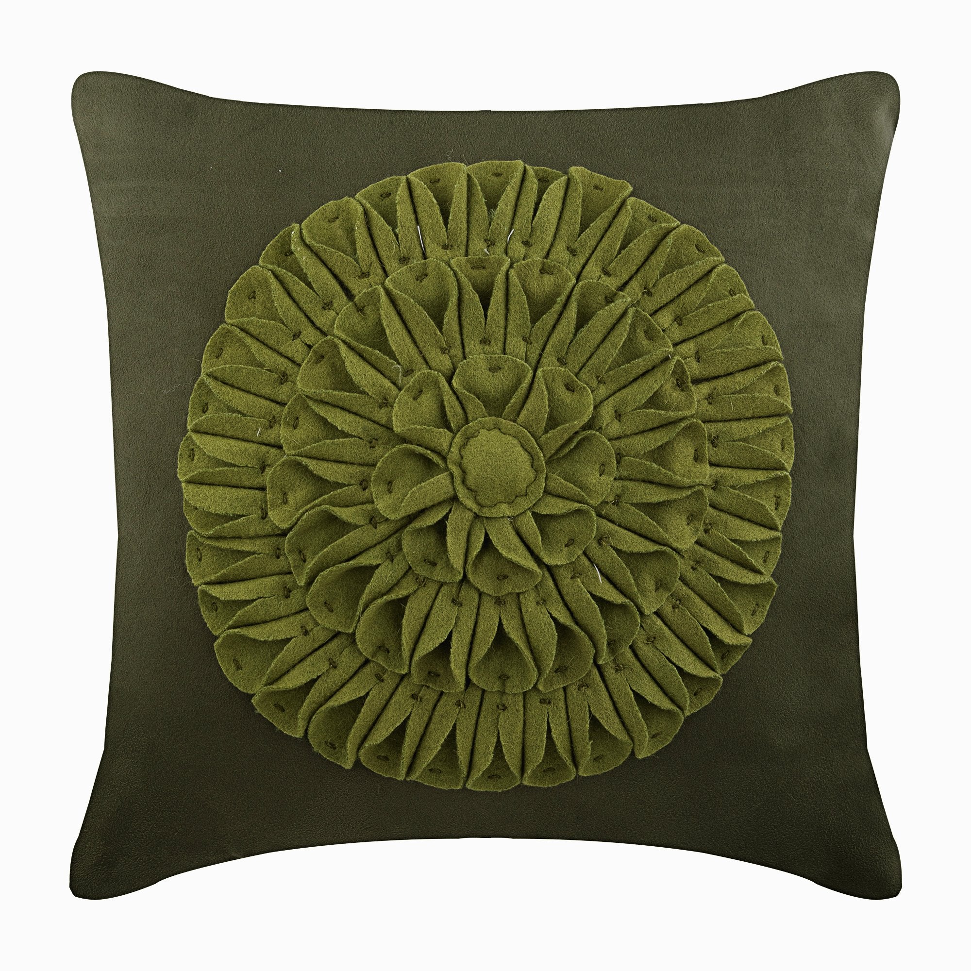 Green Dahlia Euro Sham