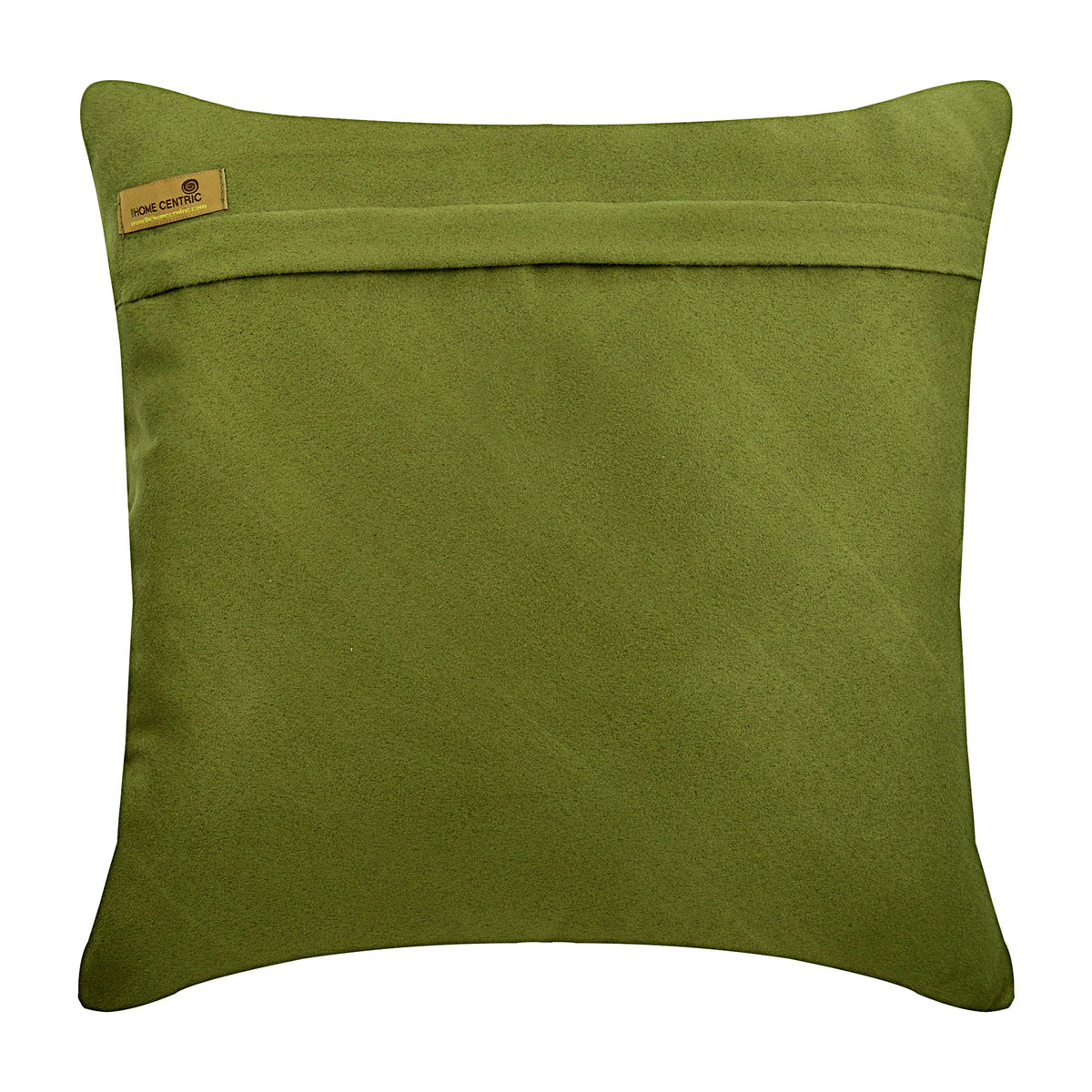 Green Suede Decorative Euro Sham, Green No Limits No Lines The
