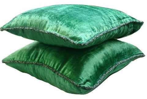Green Velvet Throw Pillow Covers Cushion Covers Pillow Cases The HomeCentric