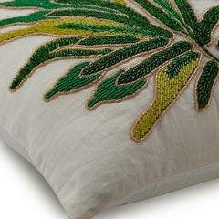 Green Shrub - Green Linen Decorative Euro Sham