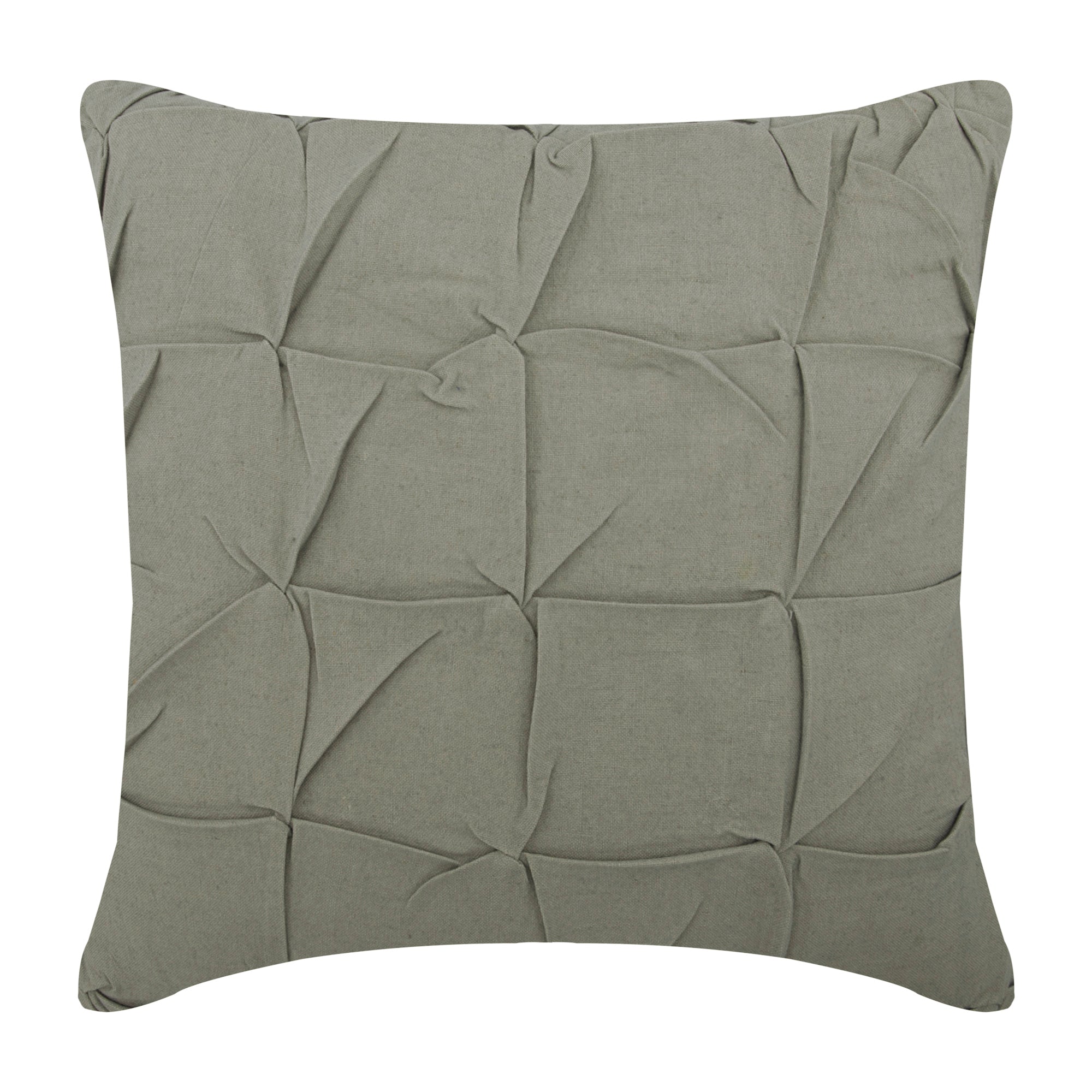 Grey Linen Texture Pillow Cover