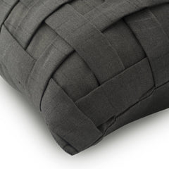 Grey N Half - Gray Art Silk Decorative Euro Sham