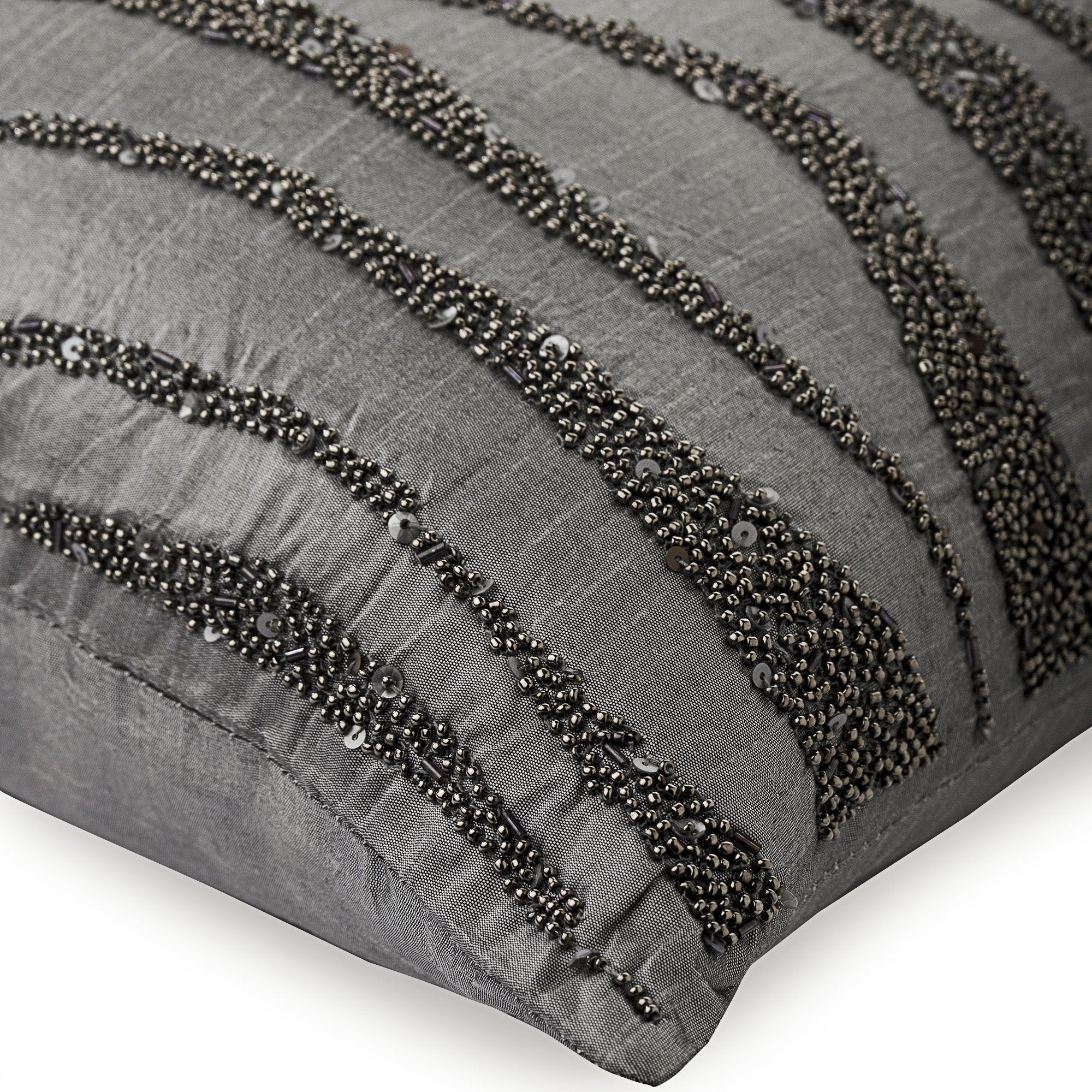Grey Sand Dunes Swirl Decorative Euro Sham