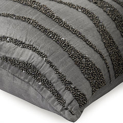 Grey Sand Dunes Swirl Decorative Euro Sham