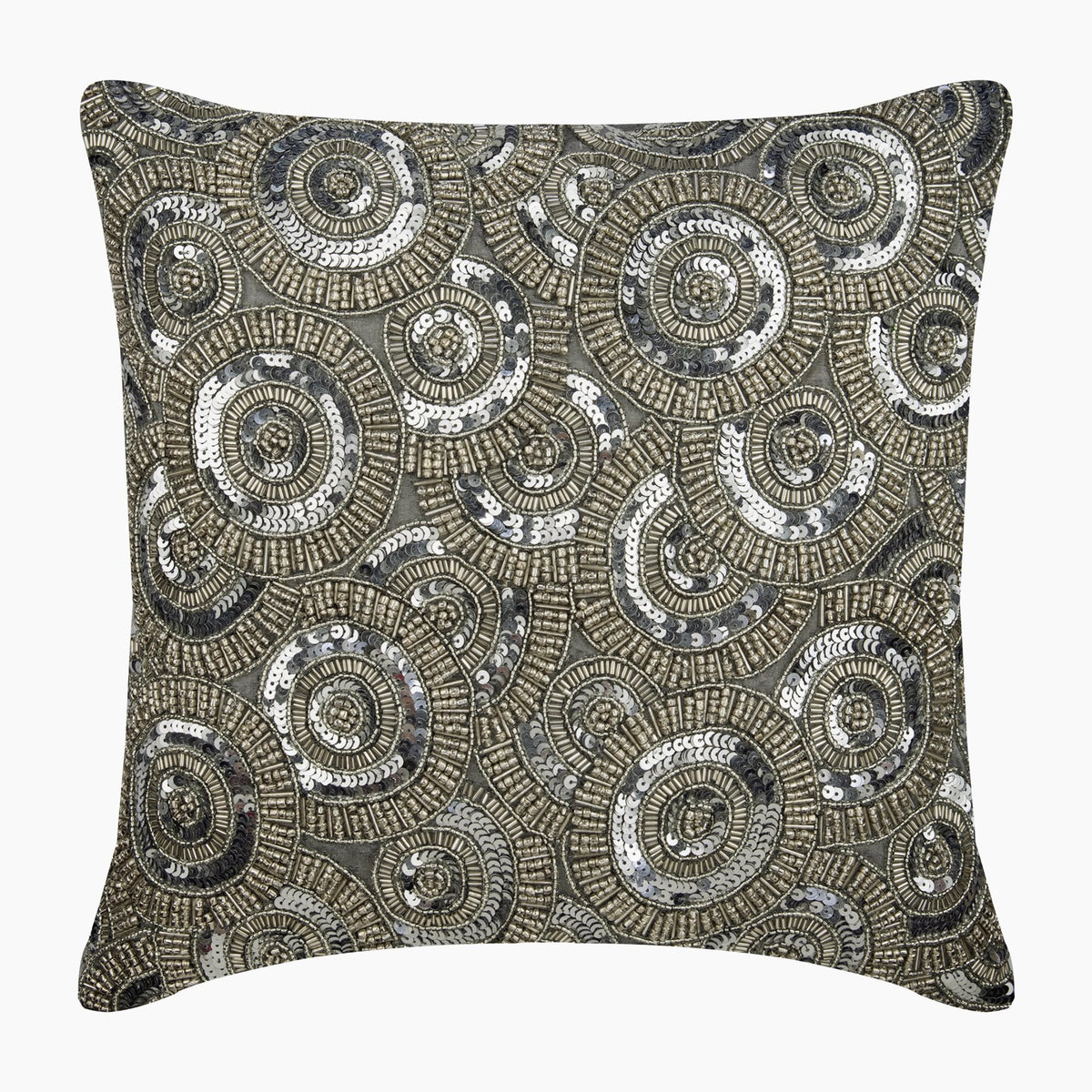 Honestly Silver - Silver Silk Decorative Euro Sham