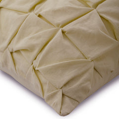 I Heart Linen - Natural Beige Cotton Linen Decorative Euro Sham