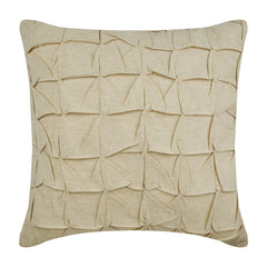 I Heart Linen - Natural Beige Cotton Linen Decorative Euro Sham