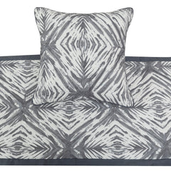 Grey Semblance Decorative Bed Runner and Pillow Cover