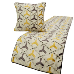 Tripod Decorative Bed Runner and Pillow Cover