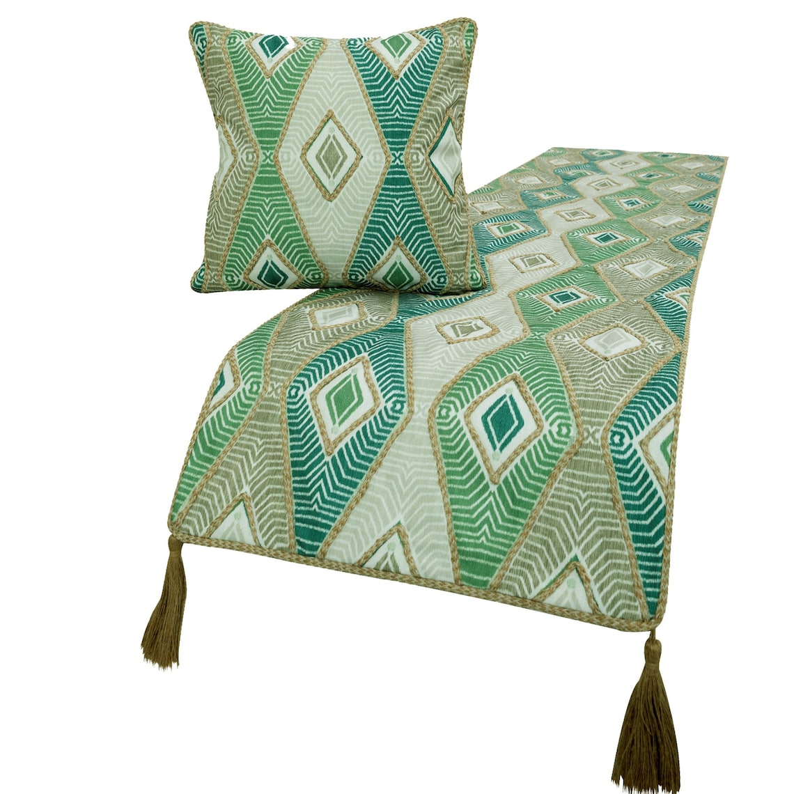 Chantico Decorative Bed Runner and Pillow Cover