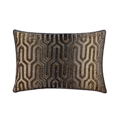 Closet Factor - Brown Velvet Lumbar Pillow Cover