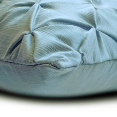 Blue Calm - Blue Satin Throw Pillow Cover