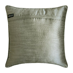 Ellis - Silver & Grey Velvet Decorative Euro Sham