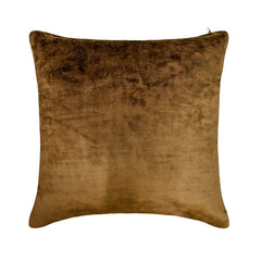 Velvet Choco Jules - Brown Velvet Decorative Euro Sham