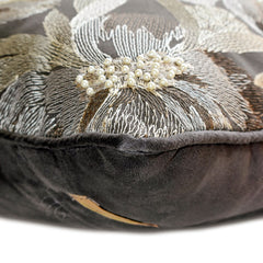 Alyssa - Grey Wool Throw Pillow Cover