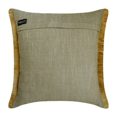 Jute Carnival - Grey Jute Throw Pillow Cover