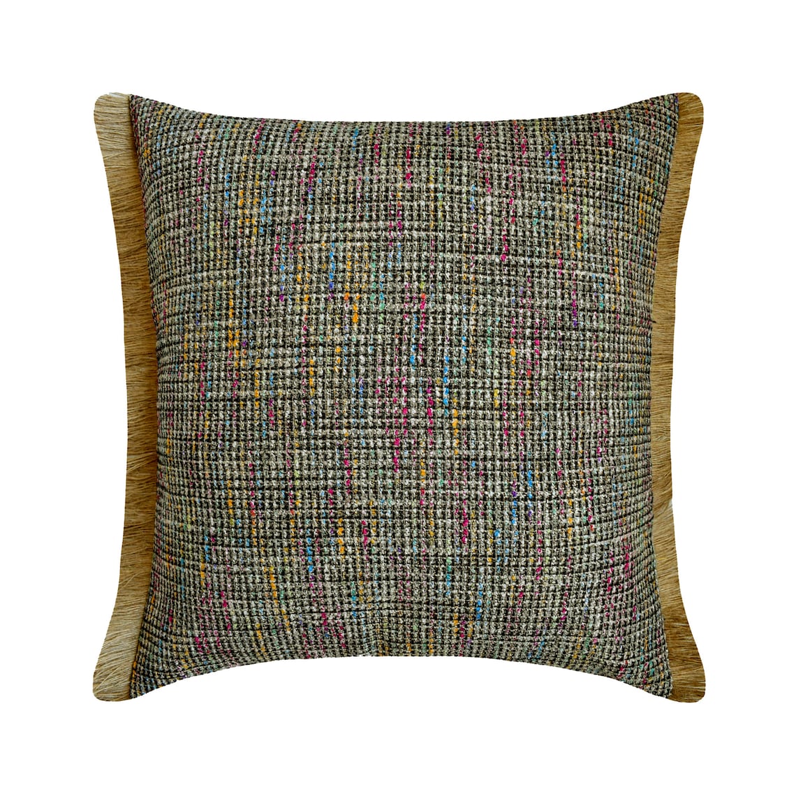 Jute Carnival Throw Pillow Cover