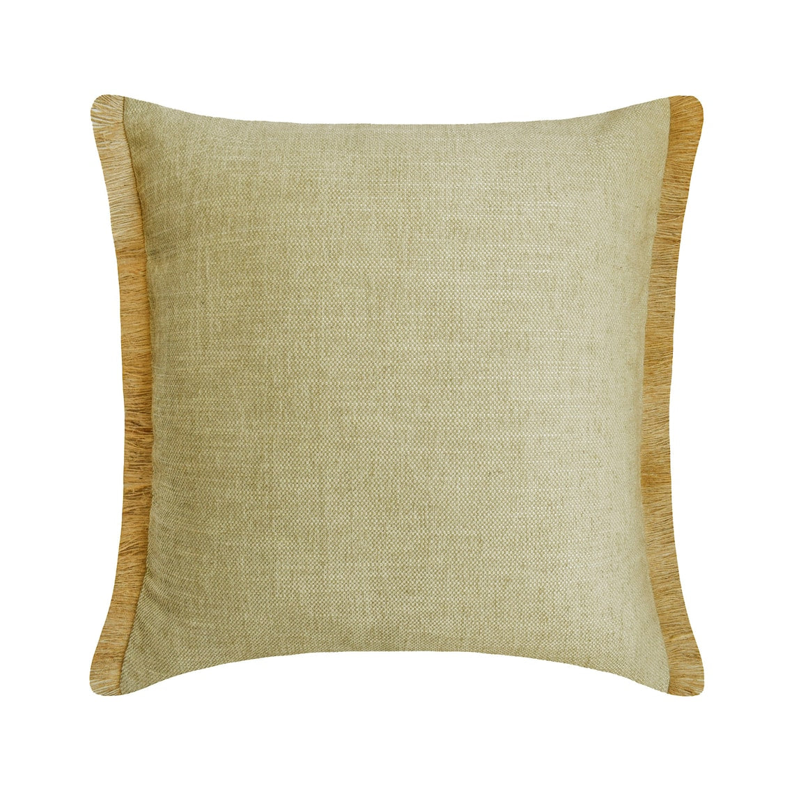 Jute Fringe Throw Pillow Cover