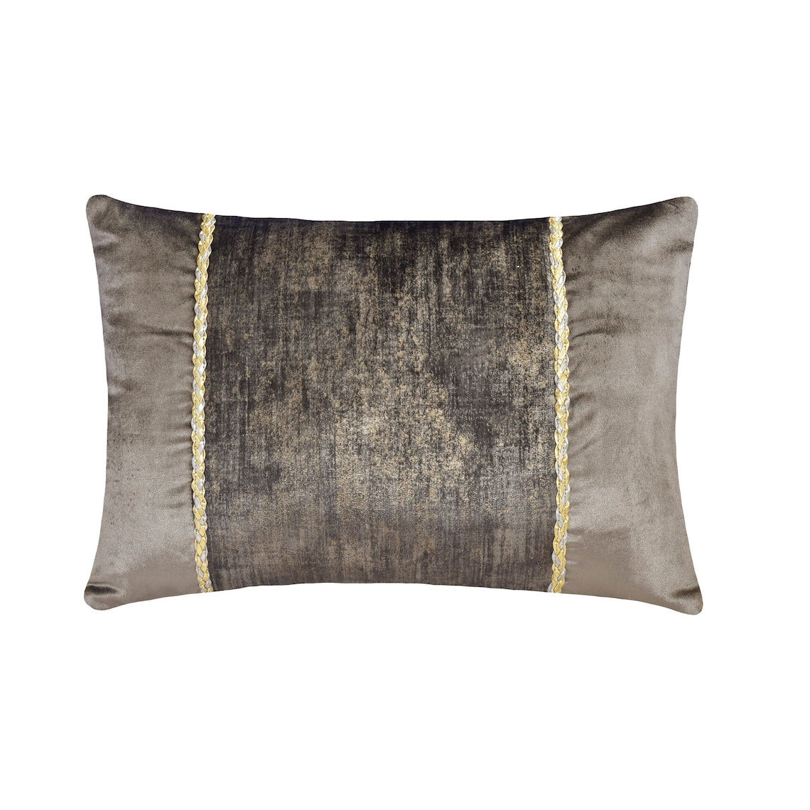Resplendent Grey Lumbar Pillow Cover